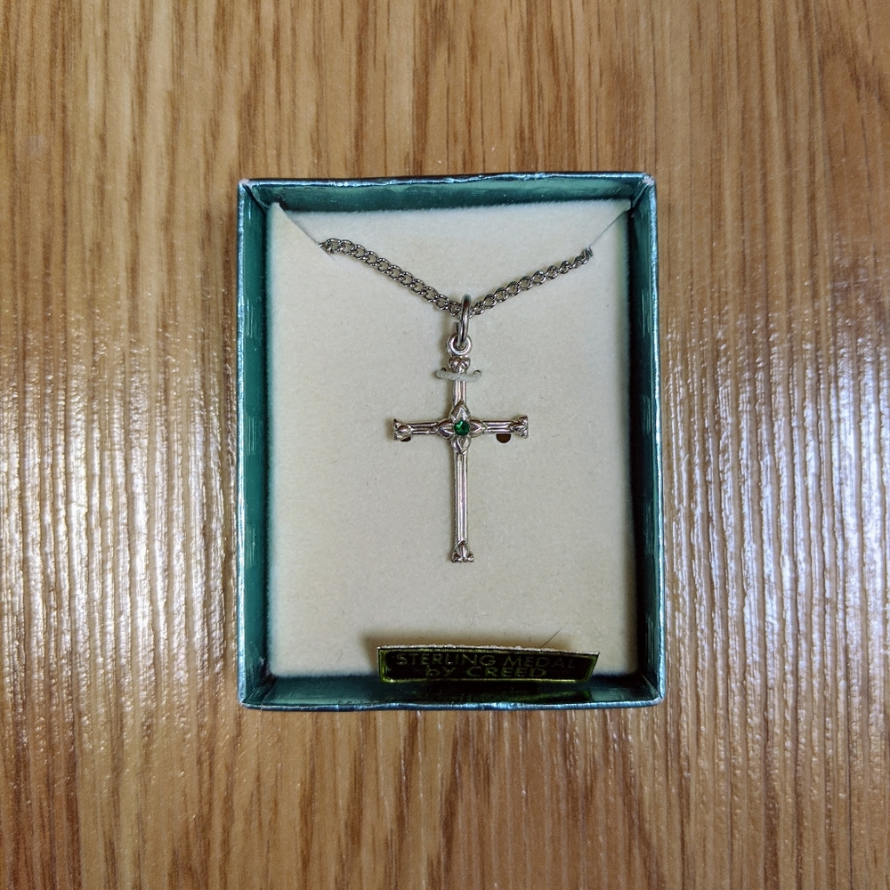 Sterling Silver Cross Necklace w/ chain